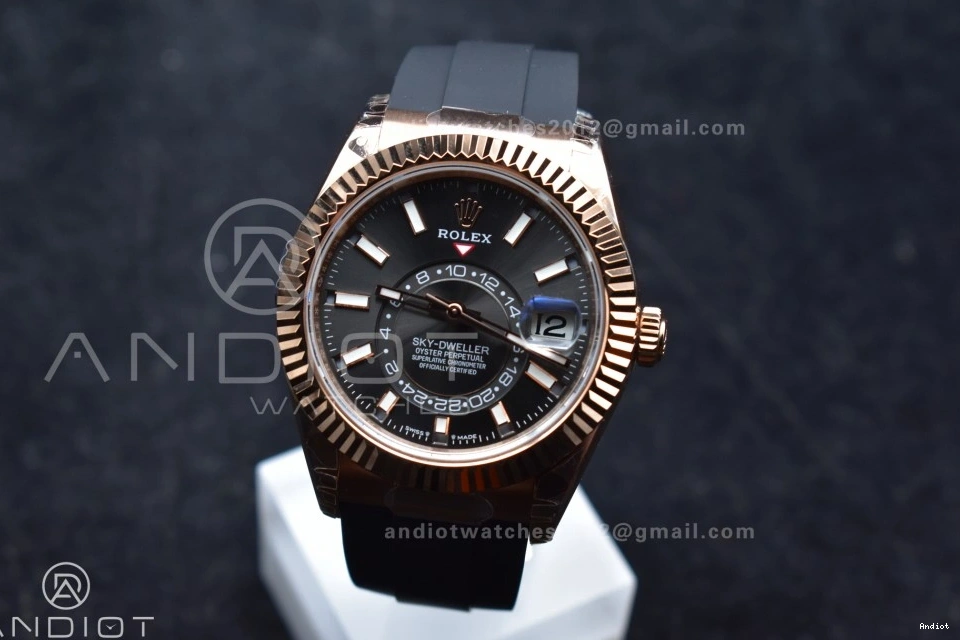 on A23J Gray Best Skydweller RG Edition Noob Strap Oysterflex Dial 0517